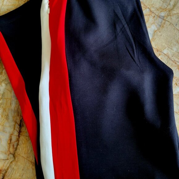 SPANX AirEssentials® Colorblock Wide Leg Track Pant | Very Black/Powder/Red NWT - Picture 3 of 4